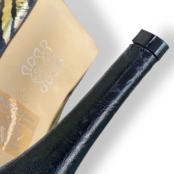 Iron Fist Hands Off Thumbprint Peep Toe Platform Stiletto Hees - Picture 13 of 15